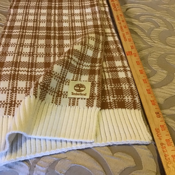 TIMBERLINE SCARF, Brown and white, NWT, Sold for $60.00. - Picture 2 of 4